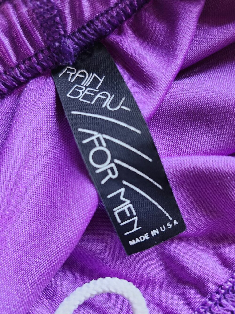 Rain Beau Vintage 90s Purple Spandex Athletic Shorts